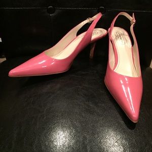 Pink Coach Sling Backs - Size 8