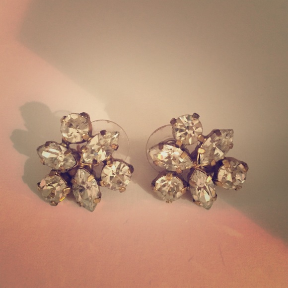 Jcrew Crystal Burst Earrings