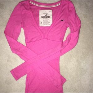 Hollister Long Sleeve Knit Top