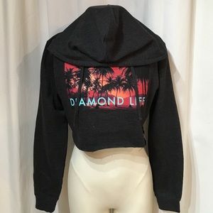 Diamond Crop Sweatshirt