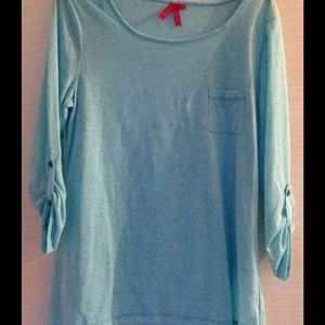 Light blue top