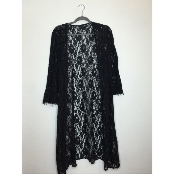 long lace kimono