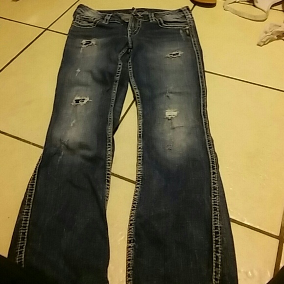 Silver buckle jeans
