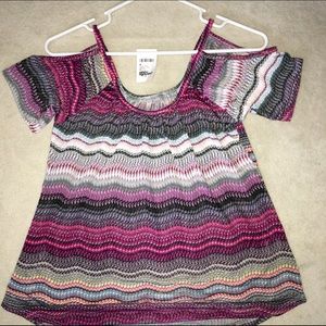 Pattern Short Sleeve Top