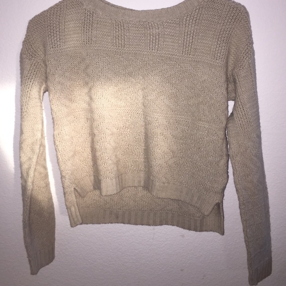 Tan cropped sweater