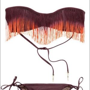 H&M fringe bathing suit top TAGS ON
