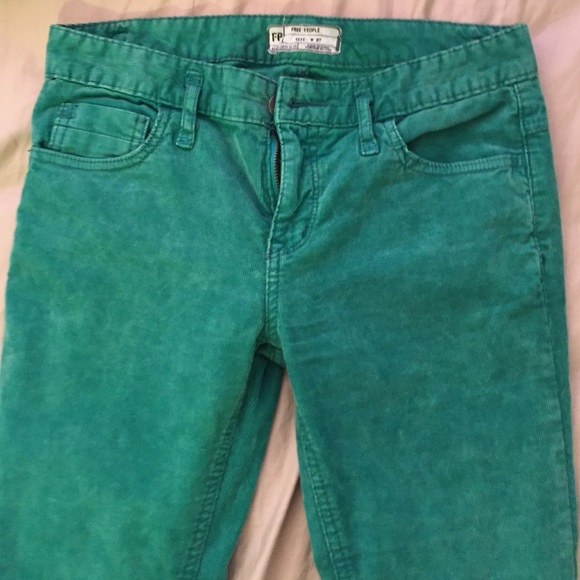 Free People Green Corduroy Jean!