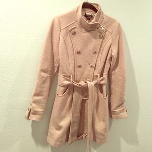 Military Style Ecru Trench Coat