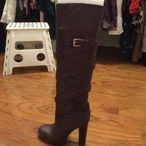 michael kors brown riding boots