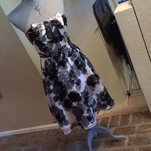 Silk floral derby party dress