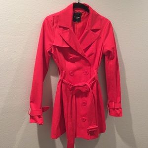 Bebe Coral Trench Coat