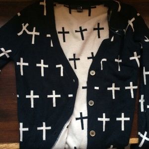 Cross cardigan