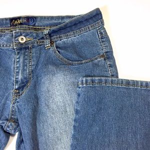 Angels Dark Blue Denim Straight Leg