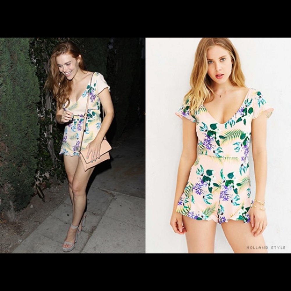 One day Sale! NWTs Love of Lemons romper - Picture 3 of 3