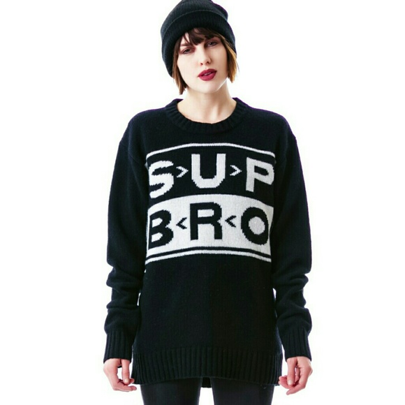 UNIF Sup Bro Sweater Small NWT