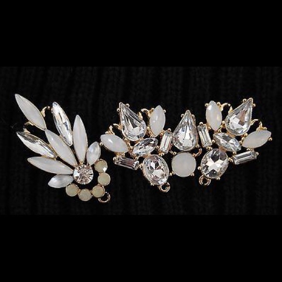 JUICY COUTURE Black Jeweled Trim Head Wrap - Picture 2 of 3