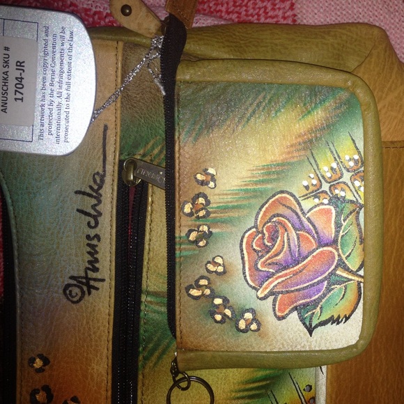 ANUSCHKA PURSE AND CHANGE PURSE