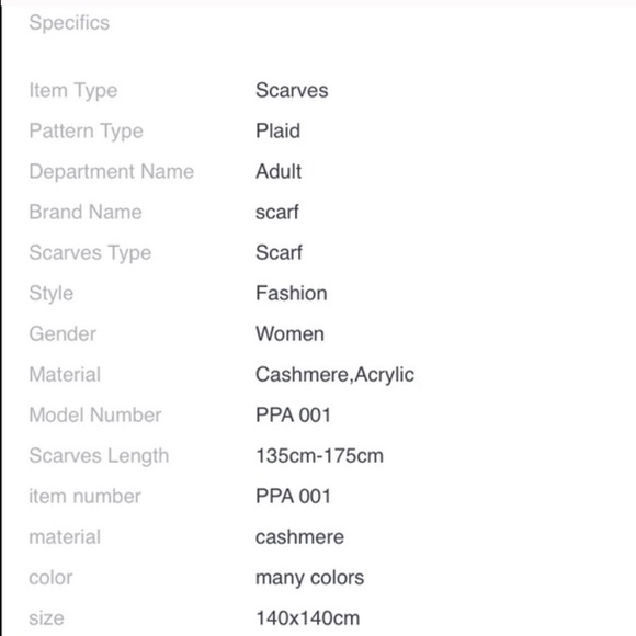 Orange Grey Blanket Scarf - Picture 3 of 4