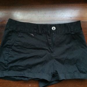 Black high waisted shorts