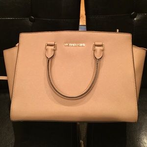 Michael Kors Leather Medium Selma - Dark Dune