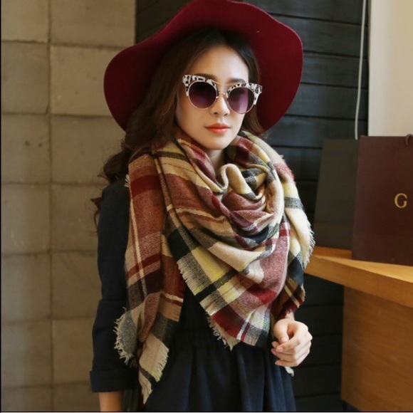 Brown Blanket Scarf