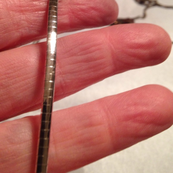Sterling omega necklace