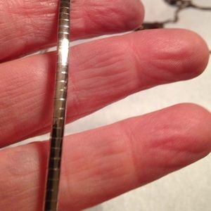 Sterling omega necklace