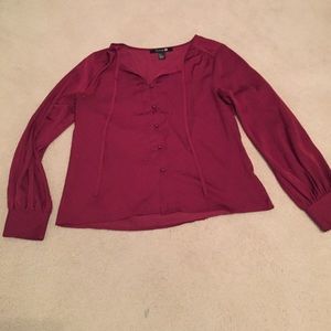 Deep red blouse
