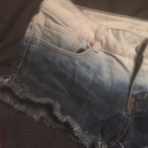 Faded Jean shorts