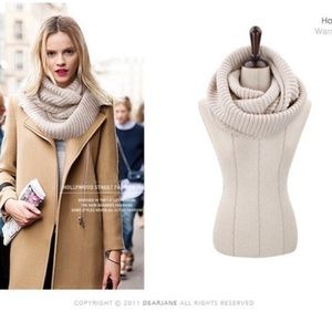 White Infinity Scarf