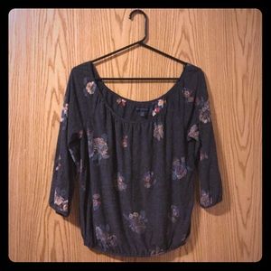 Floral American Eagle blouse