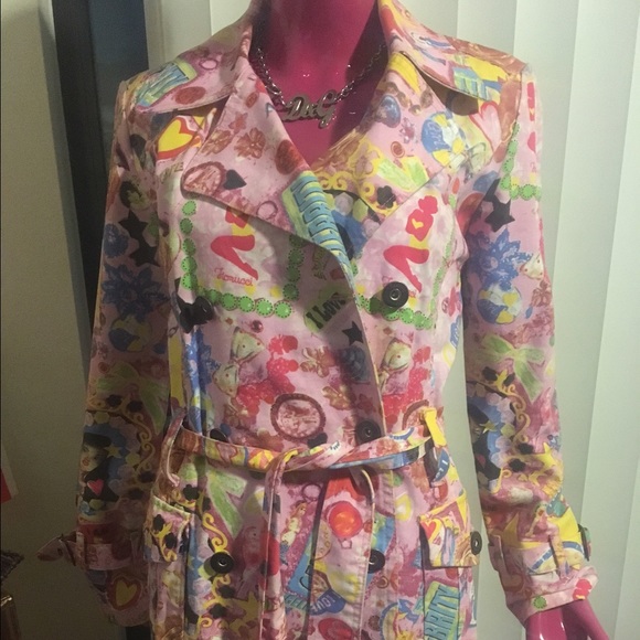 Printed pea coat!!