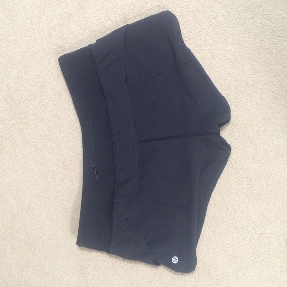 Black lululemon speed shorts
