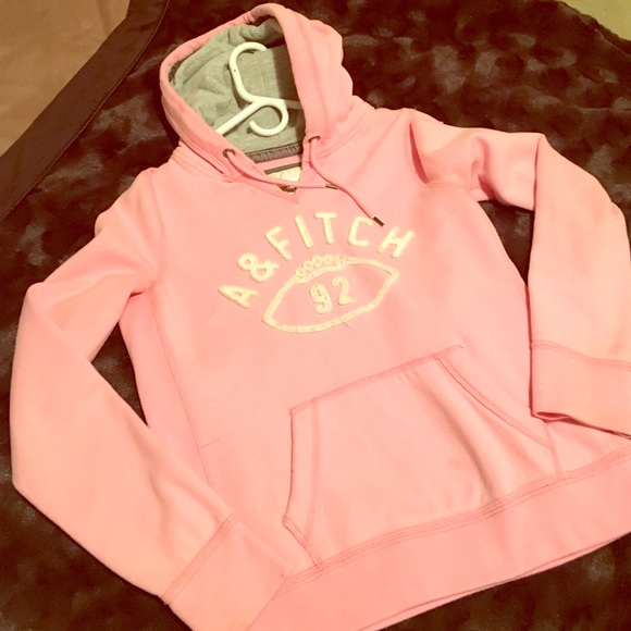 Abercrombie pink hooded sweatshirt