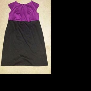 Purple and black dress