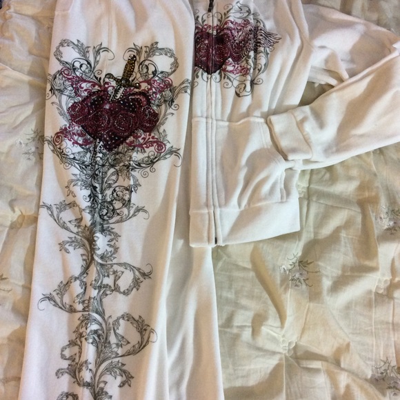 Embellished Sweatpants Set