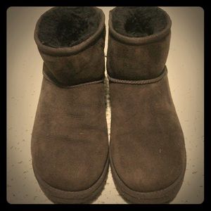 Brown ankle UGG boots
