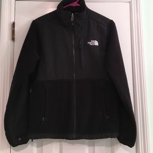 Women's black fleece north face jacket