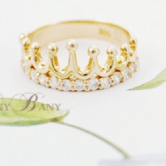 Gold Crown Ring