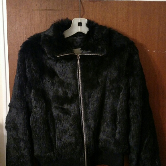 Faux fur coat