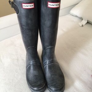 Brand new Ash black knee high hunter boots