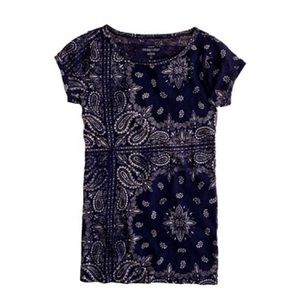 J Crew Bandana Tee