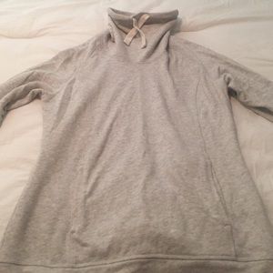 Gray cowl neck sweater