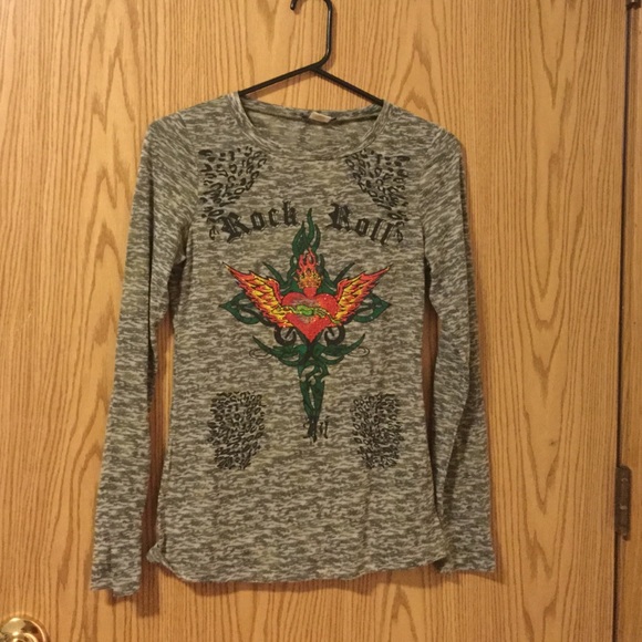 Rock n roll long sleeve shirt