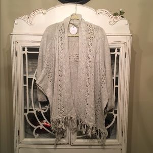 BRAND NEW Off White Fringe Cardigan