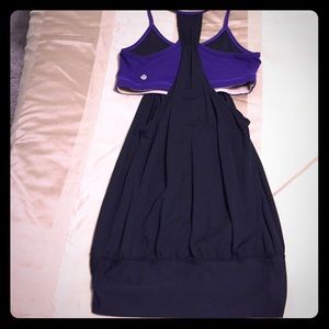 Lululemon Purple/Black No Limits Tank