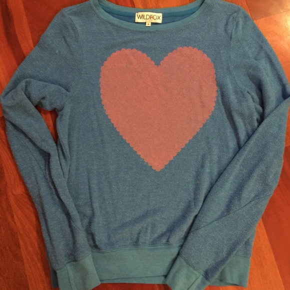 ✨SOLD✨Wildfire sparkle heart jumper