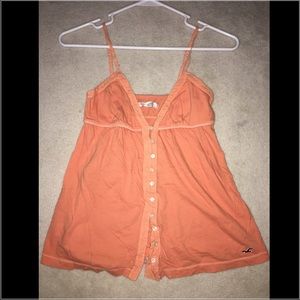 Hollister Button Up Tank Top