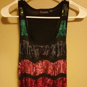 Bling sleeveless tank