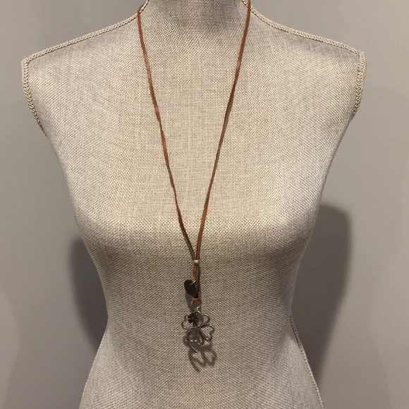 Shamrock Leather Necklace